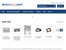 Tablet Screenshot of electricalplanet.com